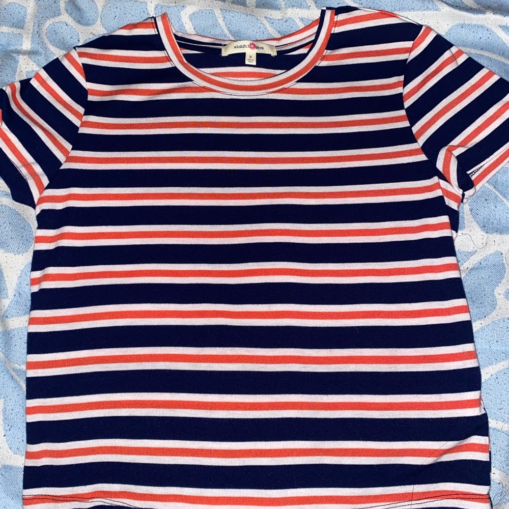 Strips blue, pink and white  shirt